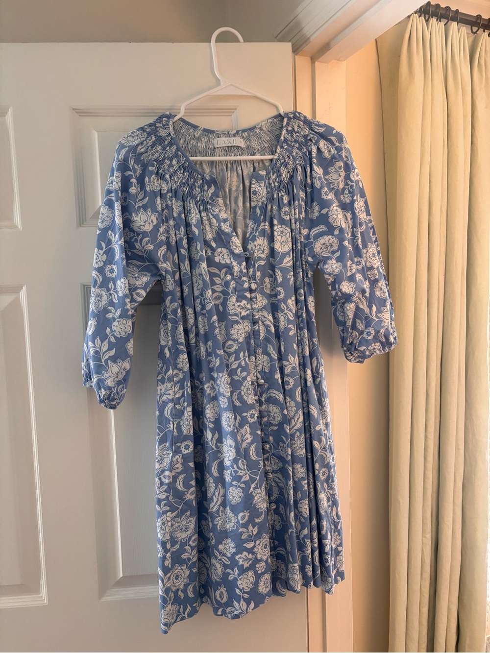 Lake Day Dress Size Small Excellent Condition/Worn Once. Blue Floral